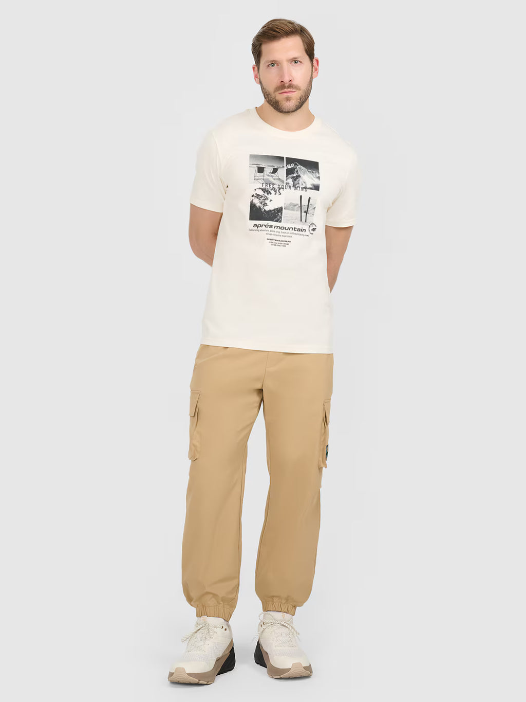 T-shirt regular z nadrukiem męski