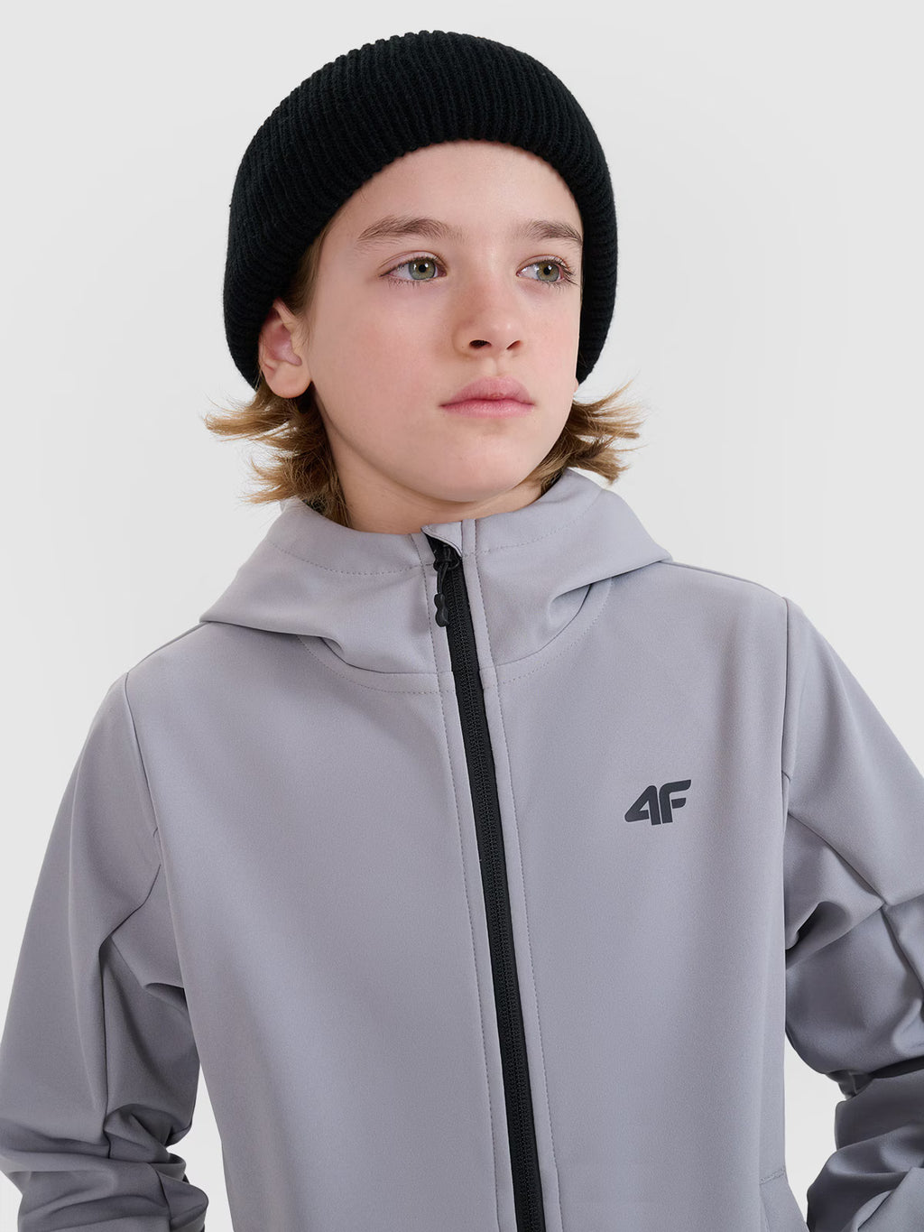 Kurtka softshell wiatroodporna membrana 5000 chłopięca