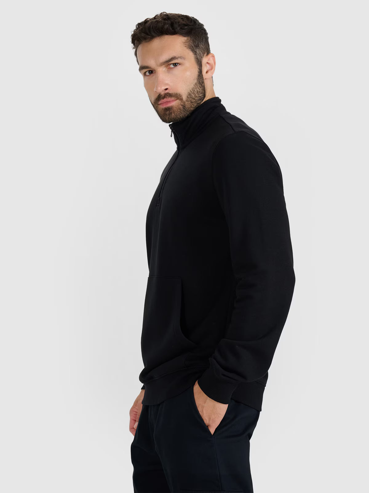 Bluza dresowa nierozpinana bez kaptura męska