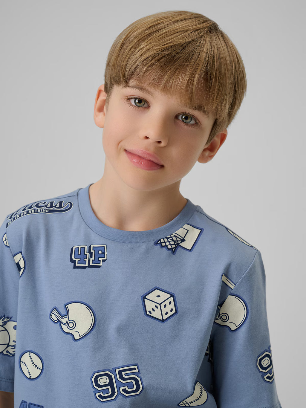 T-shirt regular z nadrukiem chłopięcy