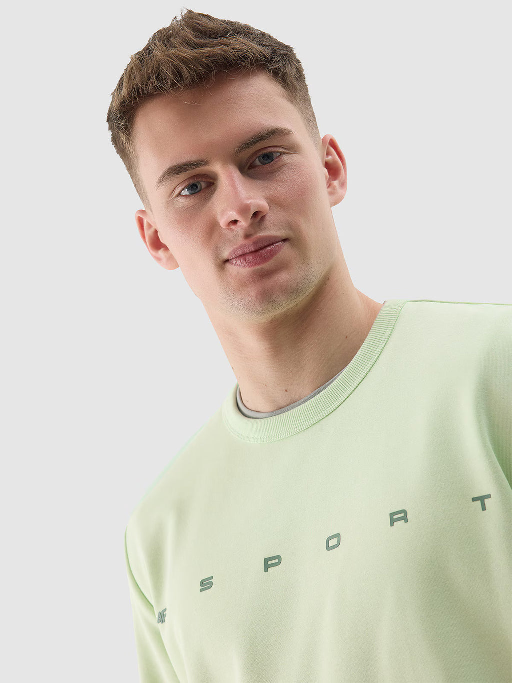 Bluza dresowa nierozpinana bez kaptura męska