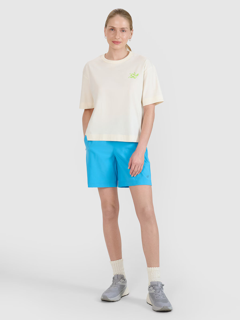 T-shirt regular z nadrukiem damski