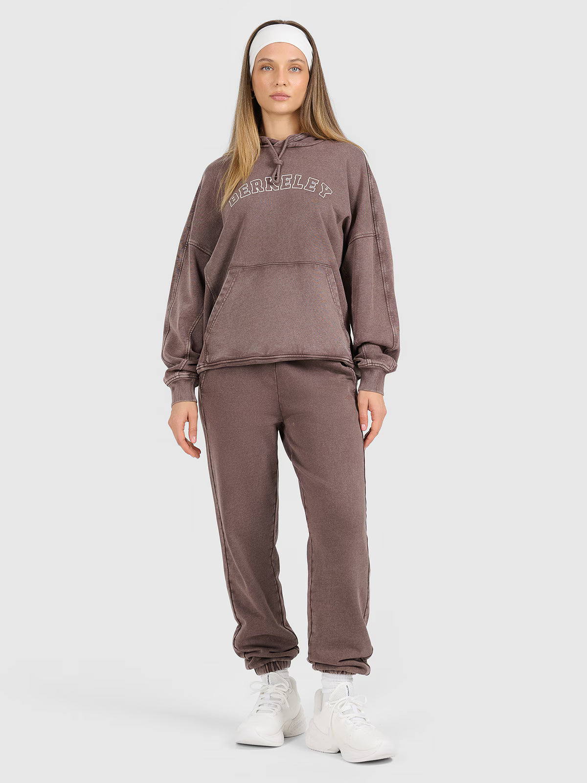 Bluza dresowa nierozpinana z kapturem damska