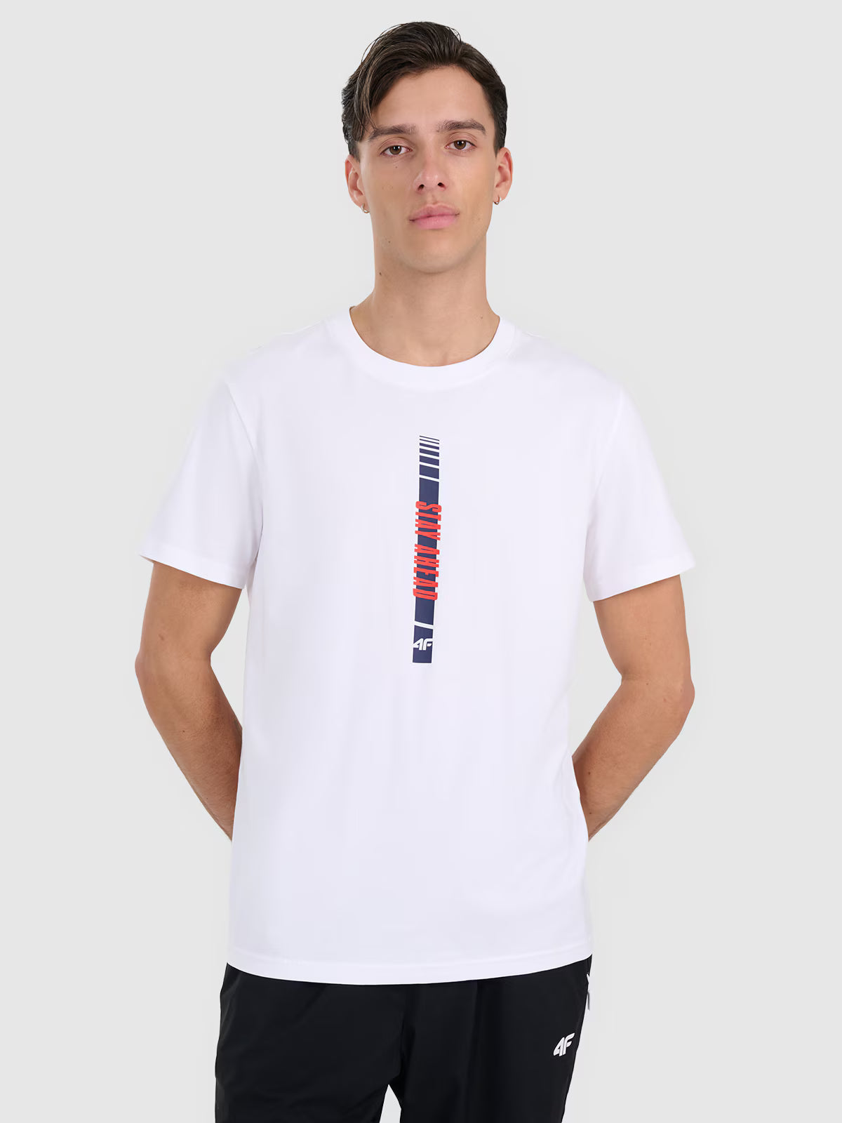 T-shirt regular z nadrukiem męski