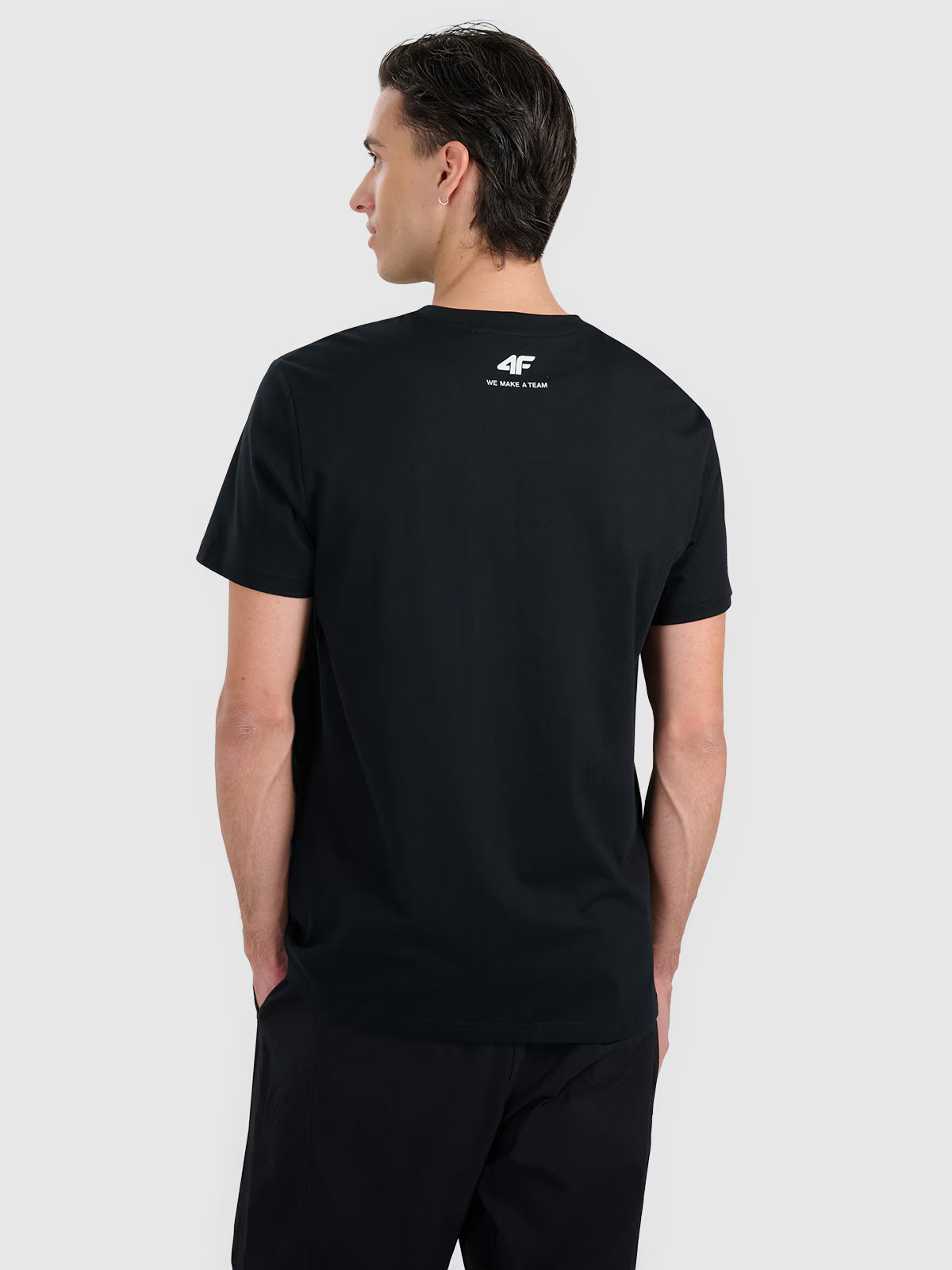 T-shirt regular z nadrukiem męski