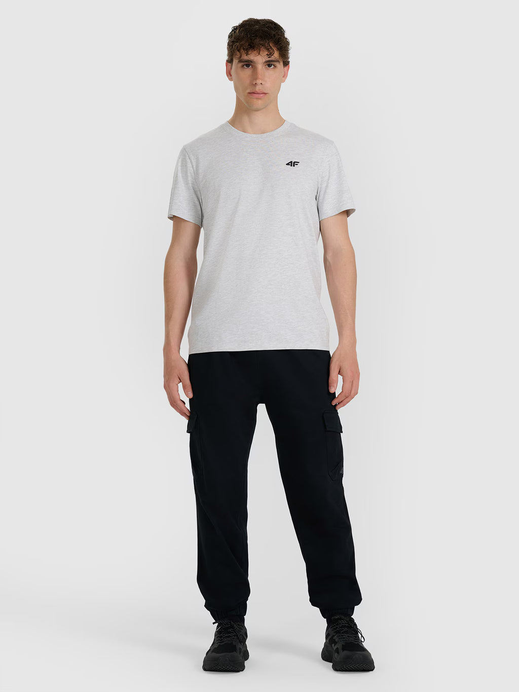 T-shirt regular gładki męski