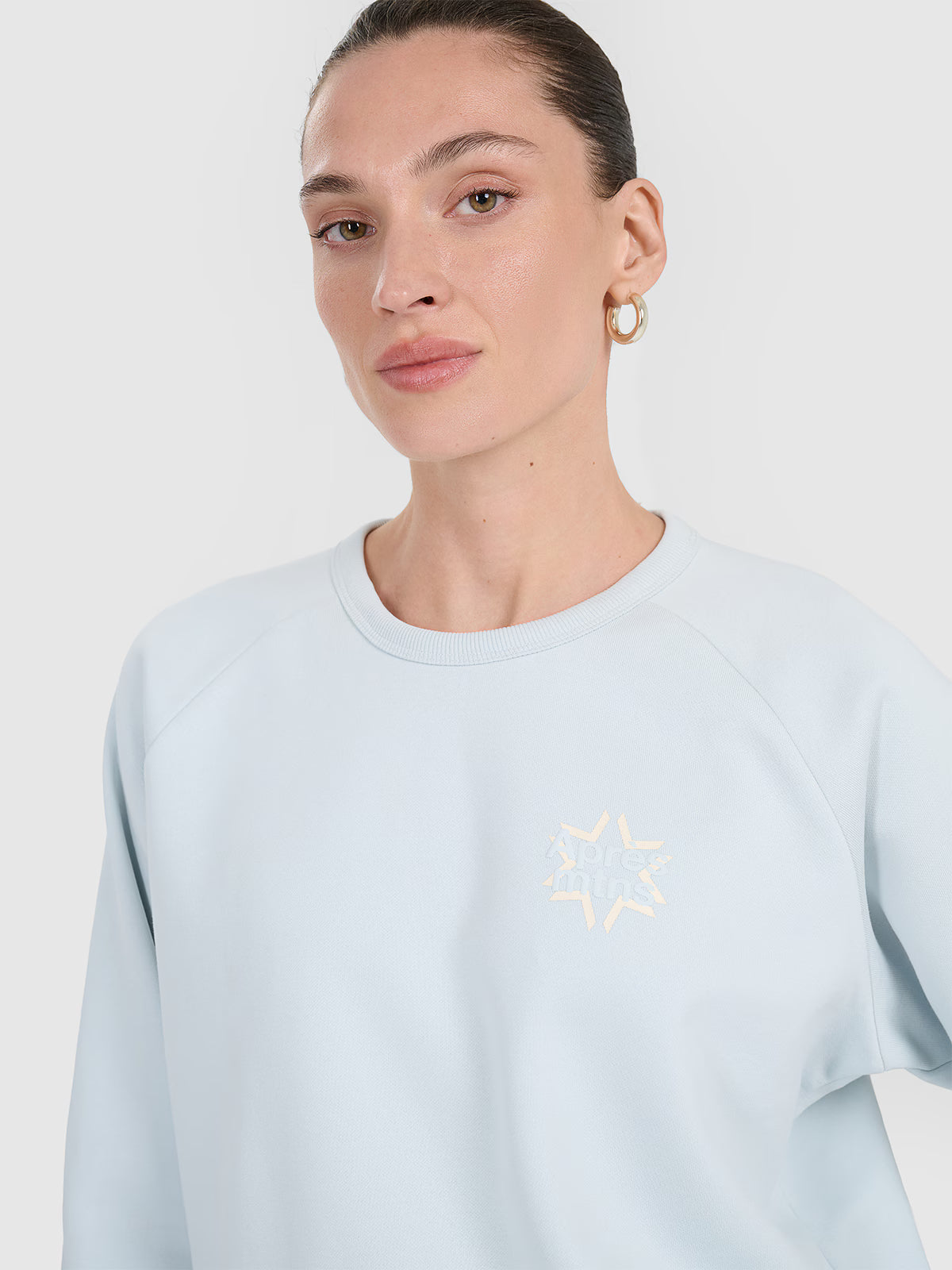 Bluza dresowa nierozpinana bez kaptura damska
