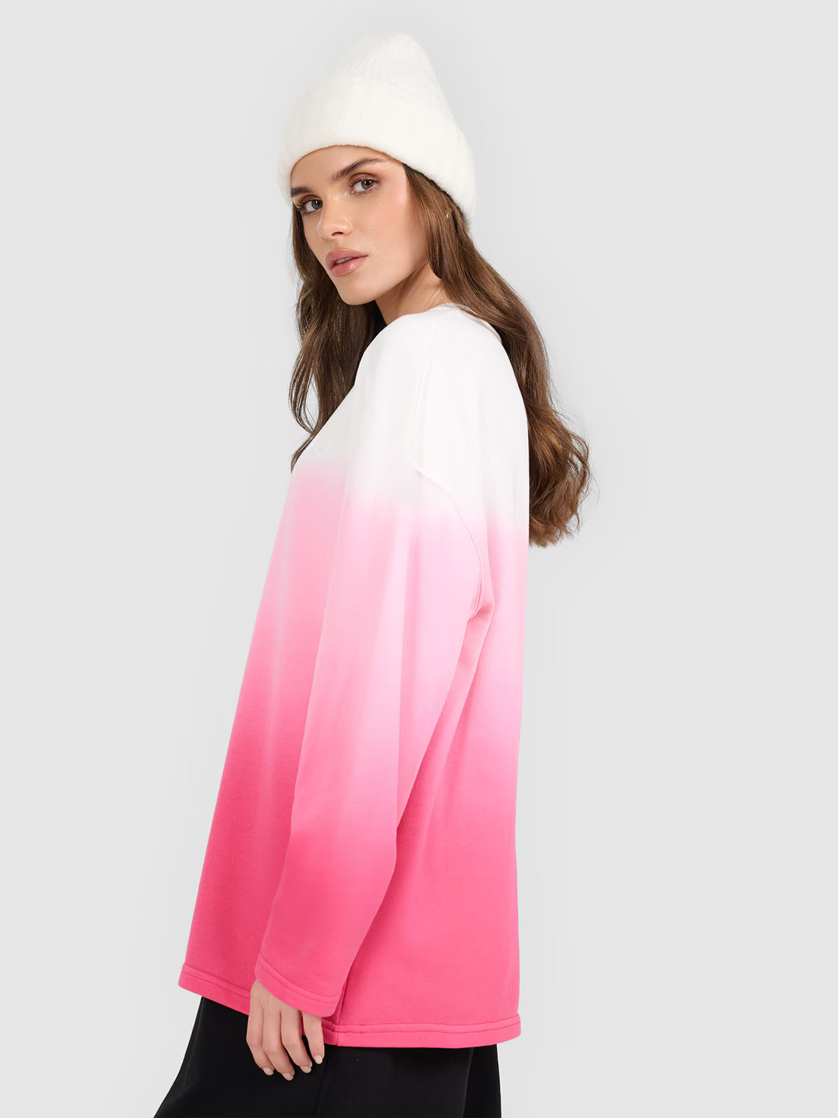 Bluza dresowa nierozpinana bez kaptura damska