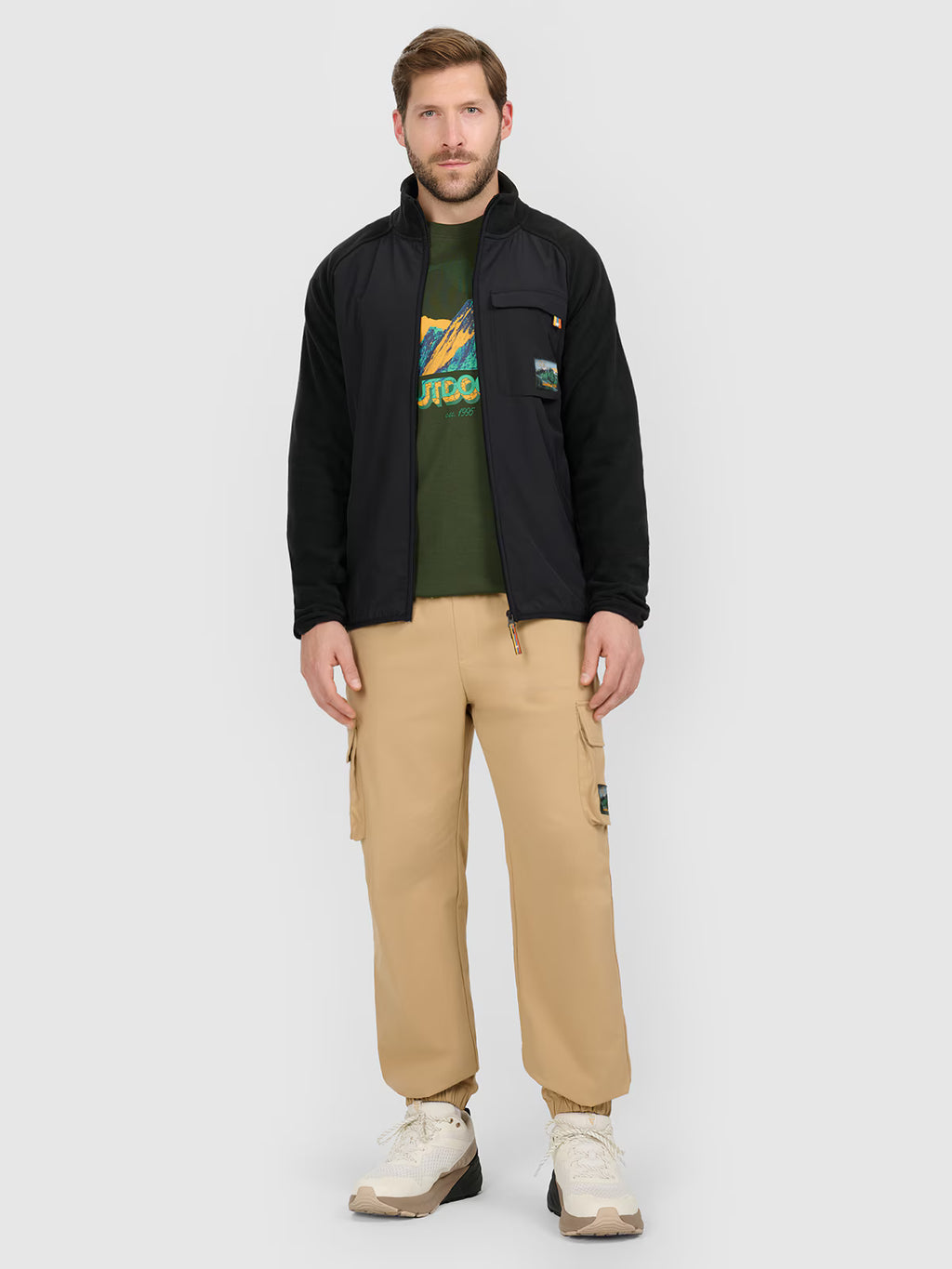 Spodnie casual cargo męskie