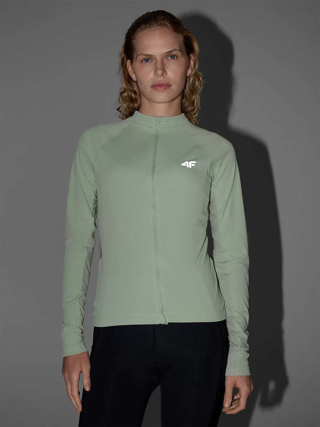 Longsleeve rowerowy rozpinany damski