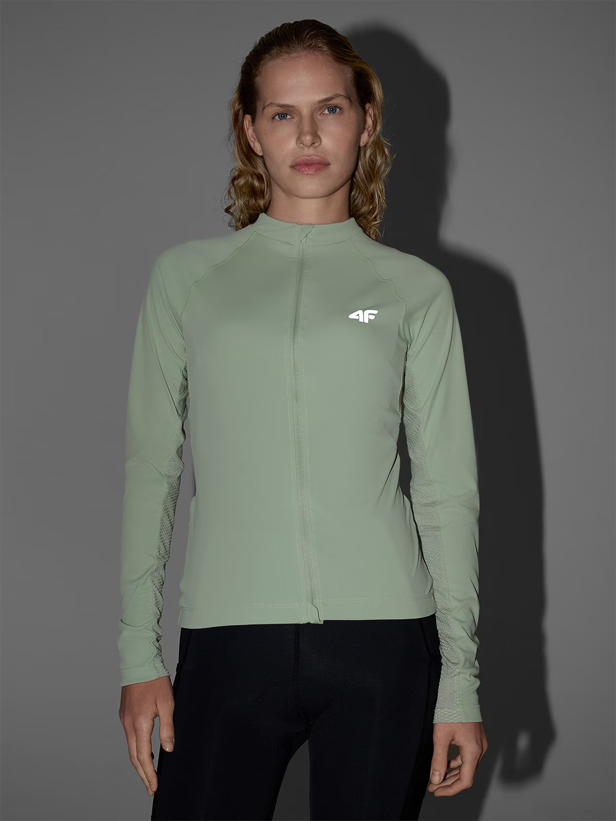 Longsleeve rowerowy rozpinany damski