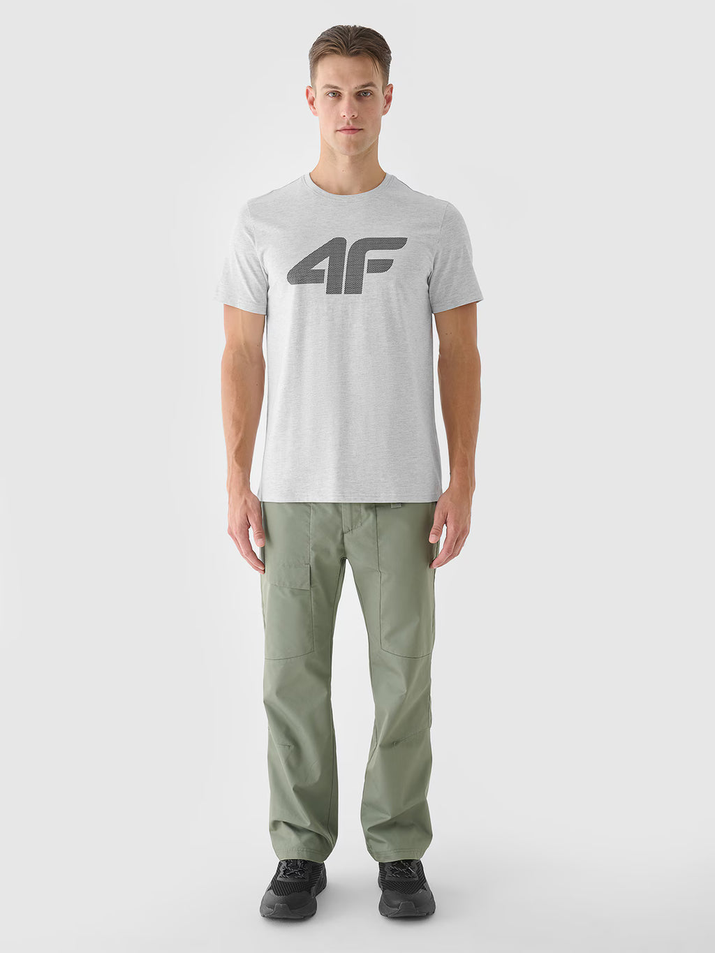 T-shirt regular z nadrukiem męski