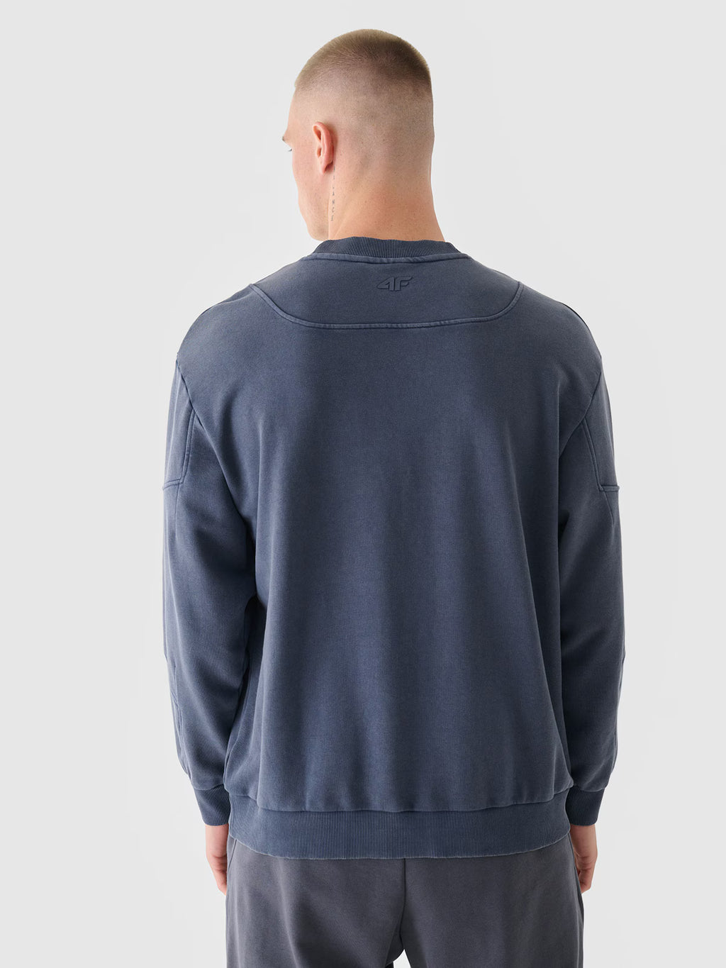 Bluza dresowa oversize bez kaptura męska 4F x Robert Lewandowski