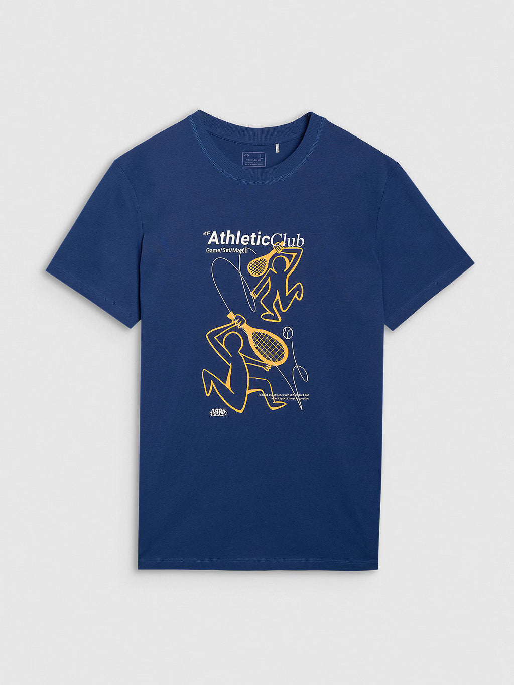 T-shirt regular z nadrukiem męski