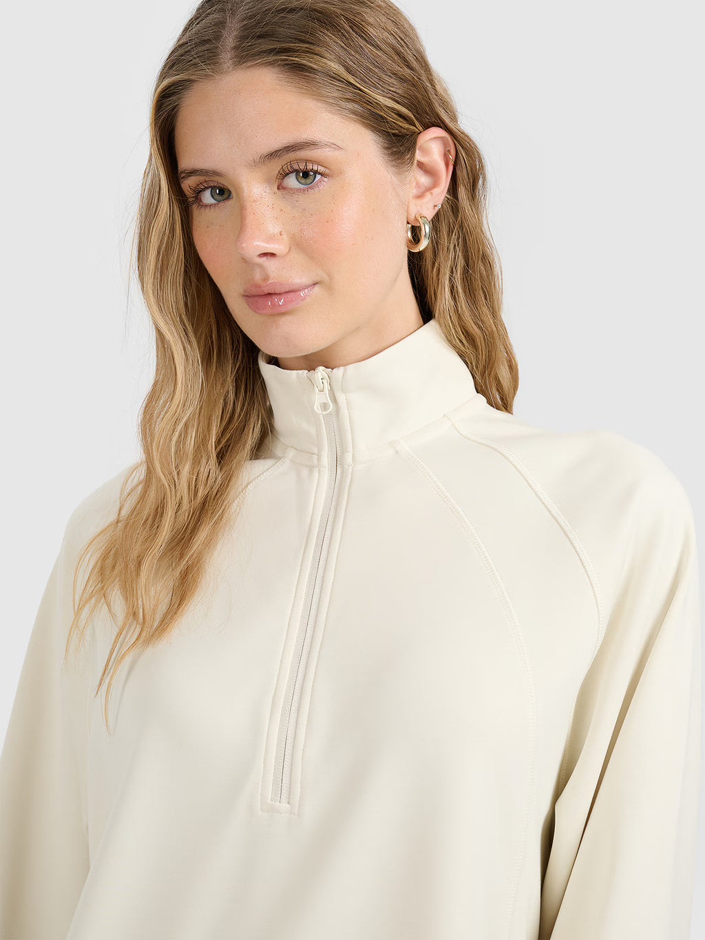 Bluza dresowa nierozpinana z modalem damska