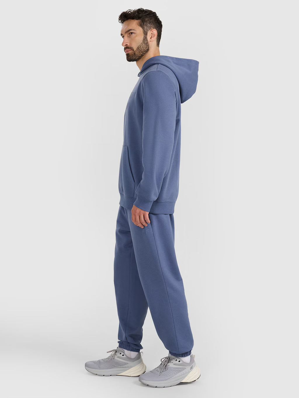 Bluza dresowa nierozpinana z kapturem męska