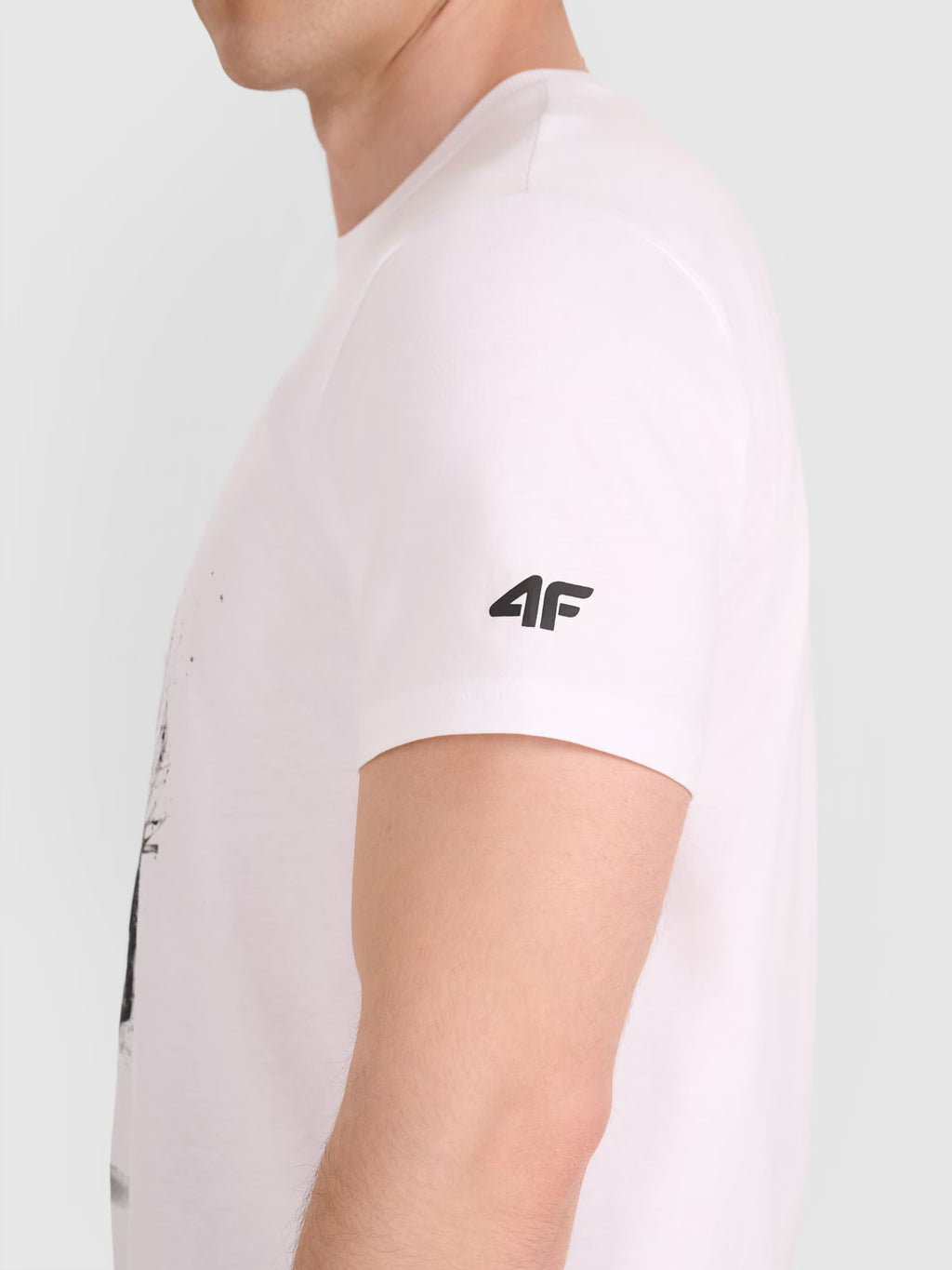 T-shirt regular z nadrukiem siatkarskim męski