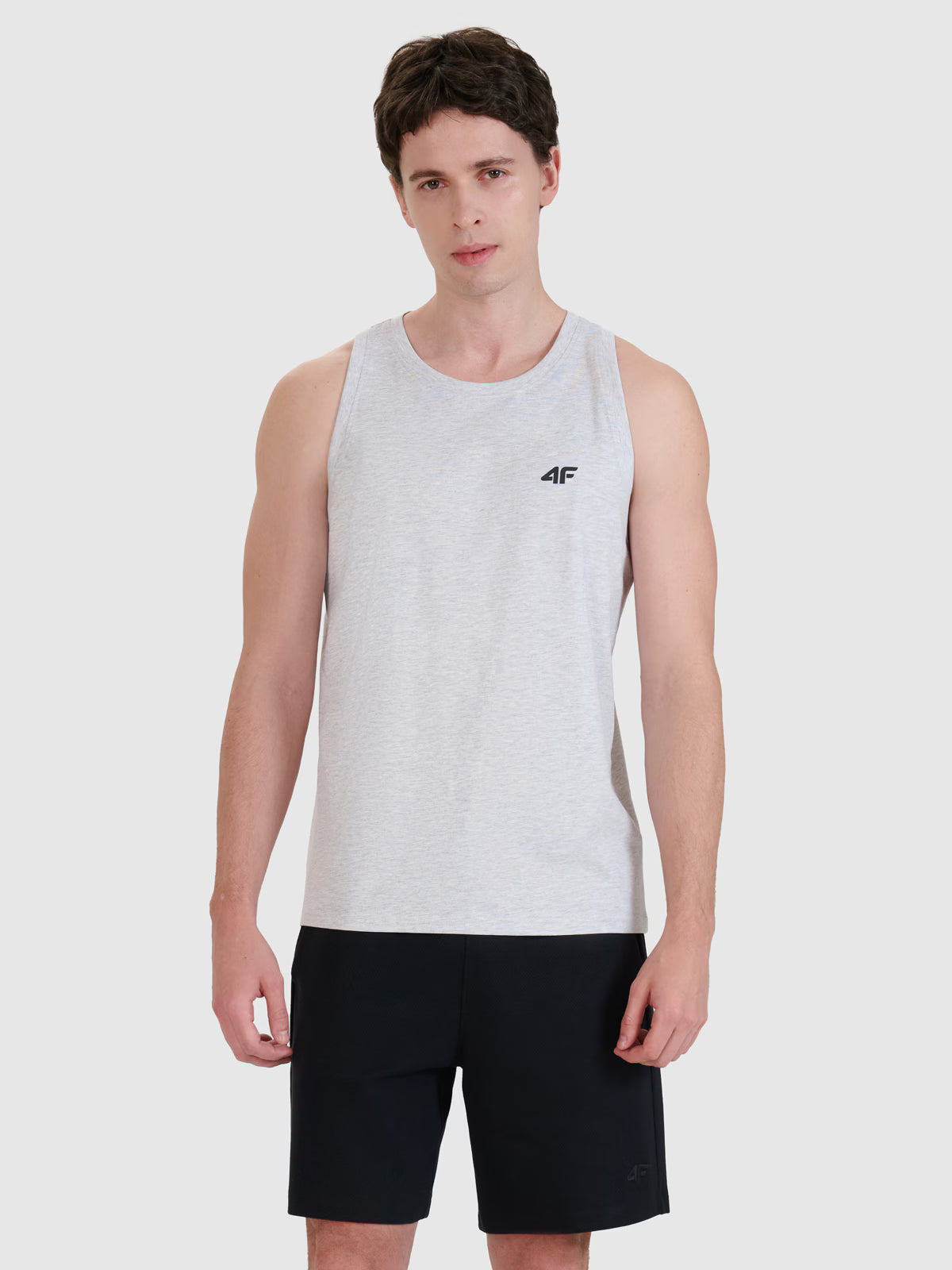 Tank top regular gładki męski