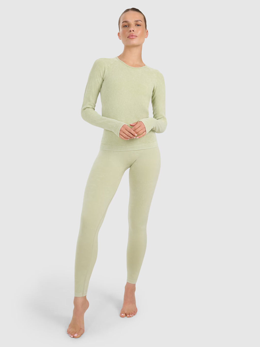 Longsleeve slim do jogi i pilatesu szybkoschnący damski