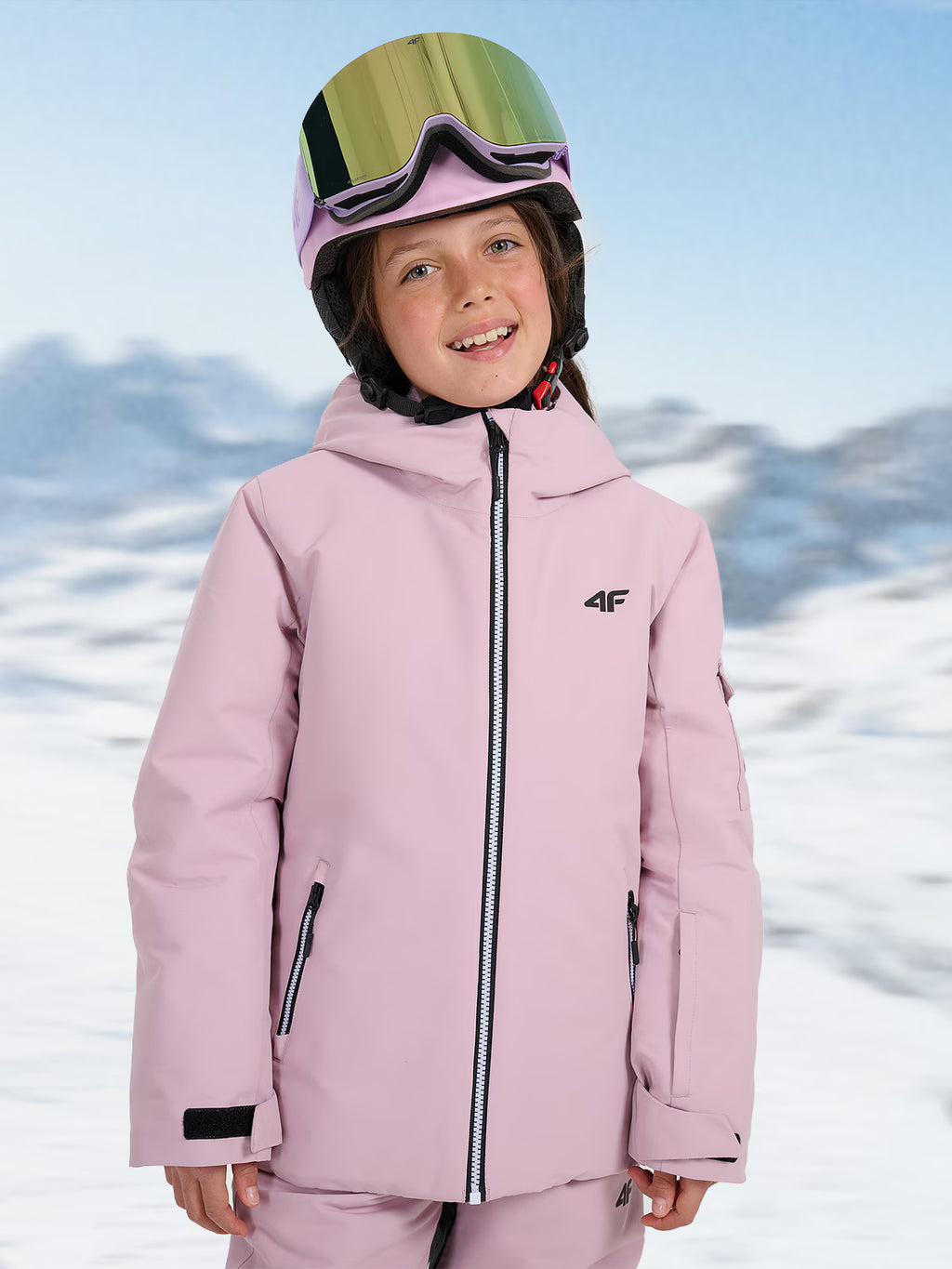 Kurtka snowboardowa membrana 8000 dziewczęca