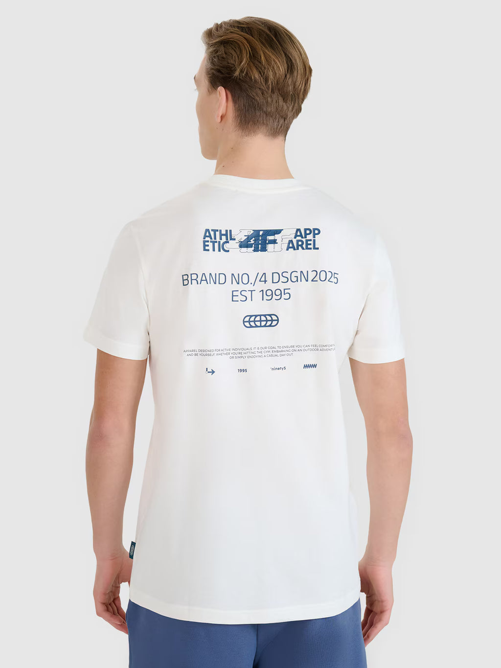 T-shirt regular z nadrukiem męski