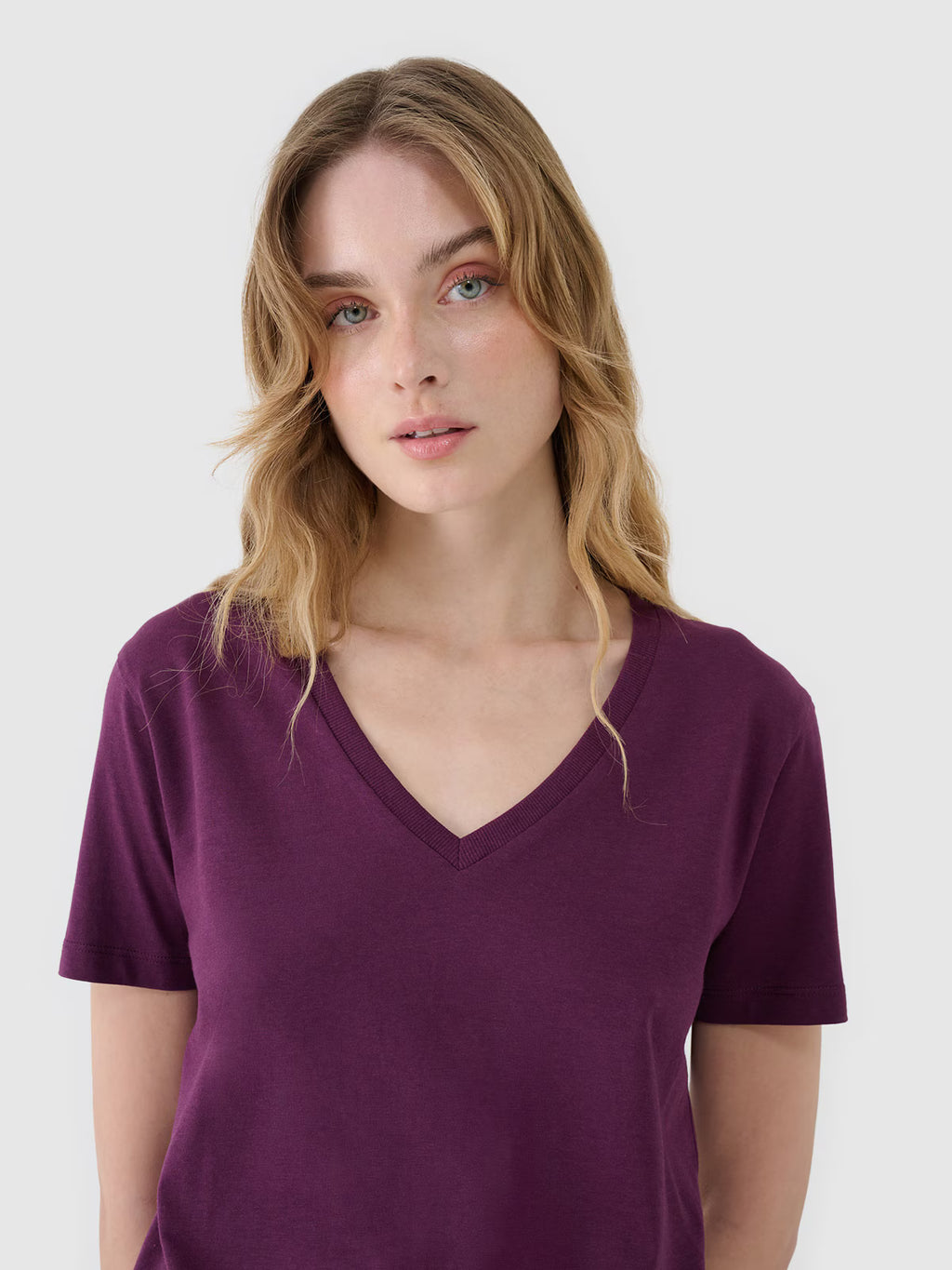 T-shirt oversize z modalem damski