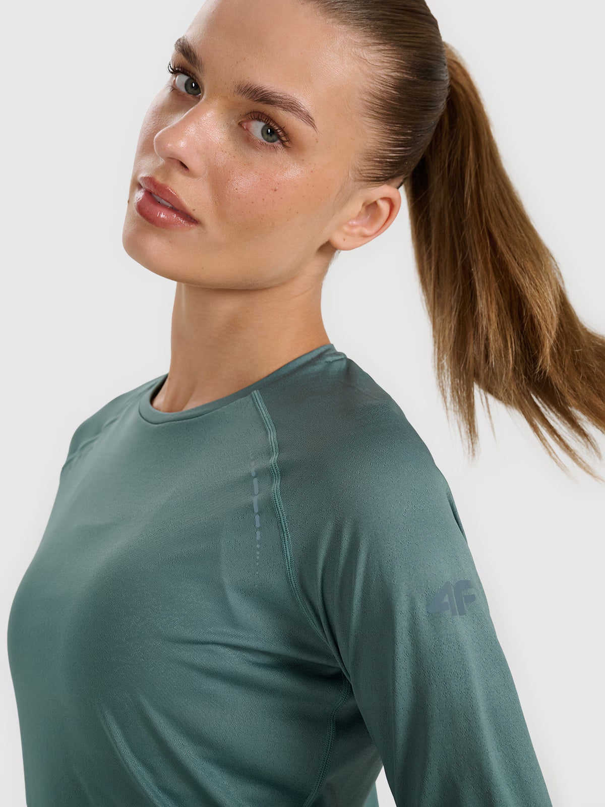 Longsleeve do biegania w terenie szybkoschnący damski