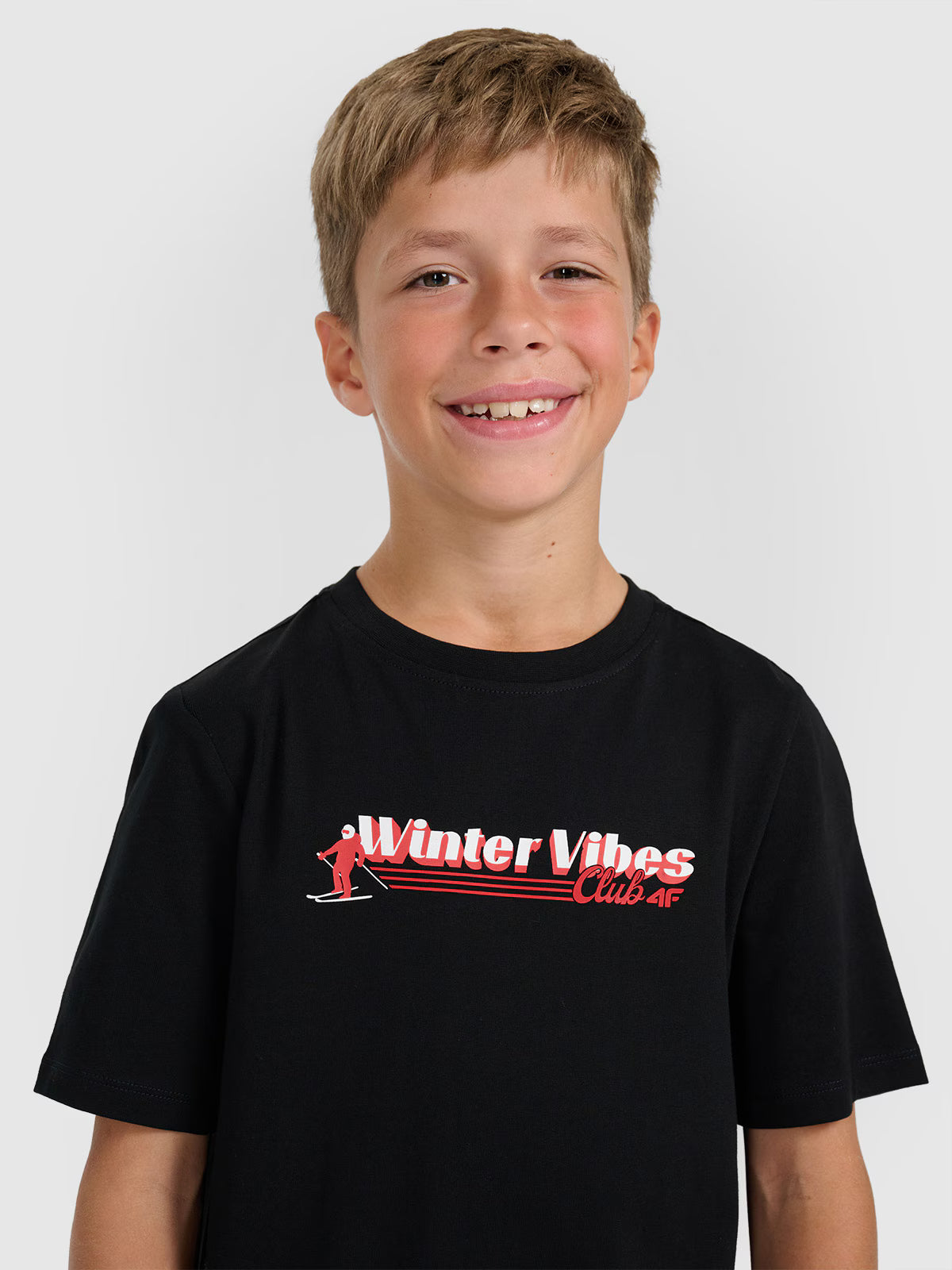 T-shirt regular z nadrukiem chłopięcy