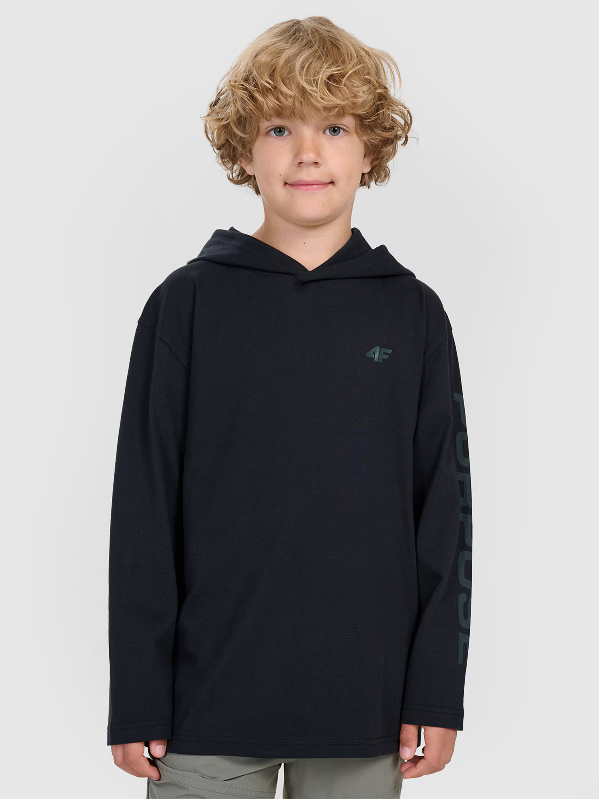 Longsleeve regular z nadrukiem chłopięcy
