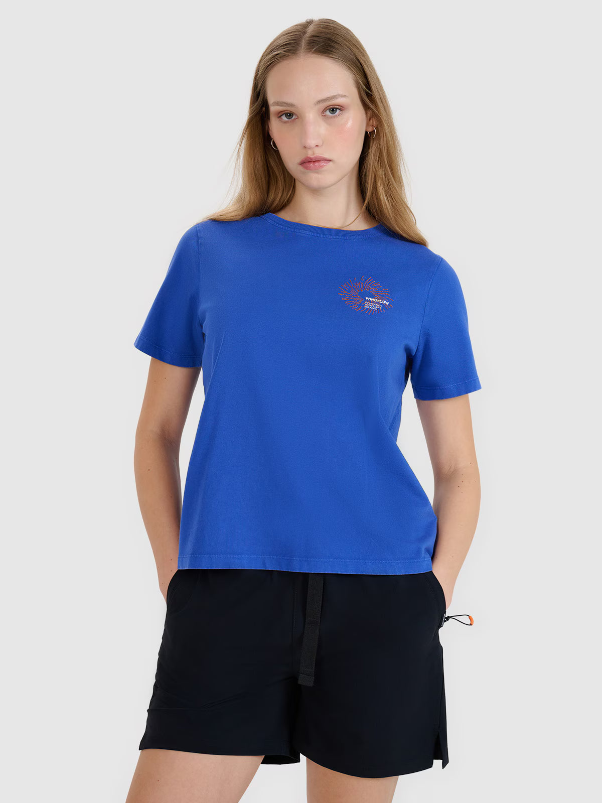 T-shirt regular z nadrukiem damski