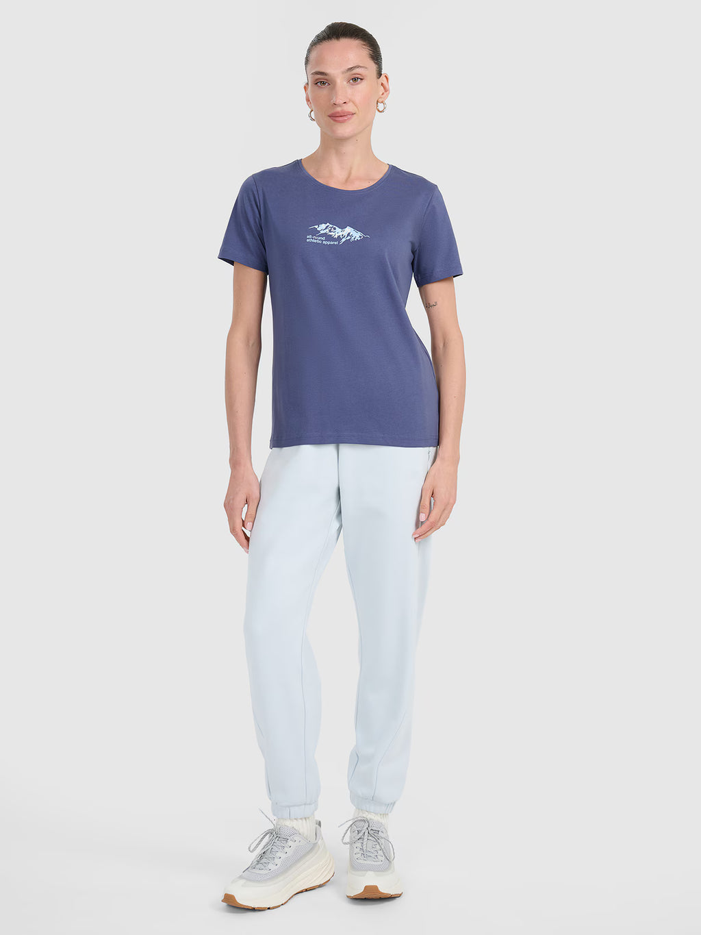 T-shirt regular z nadrukiem damski