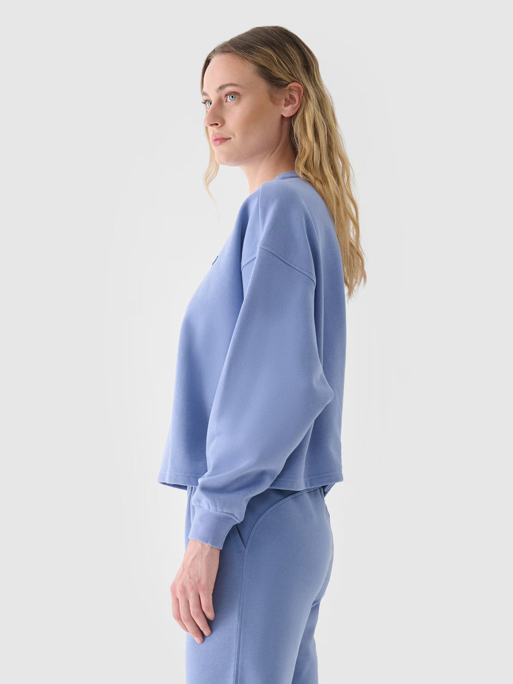 Bluza dresowa nierozpinana bez kaptura damska