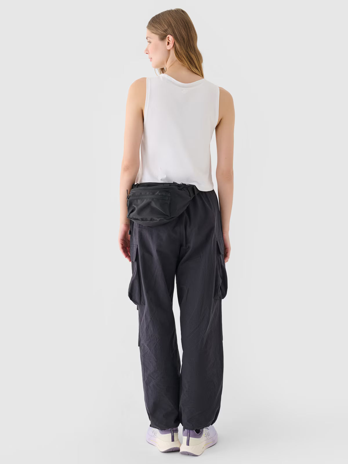 Crop top regular gładki damski