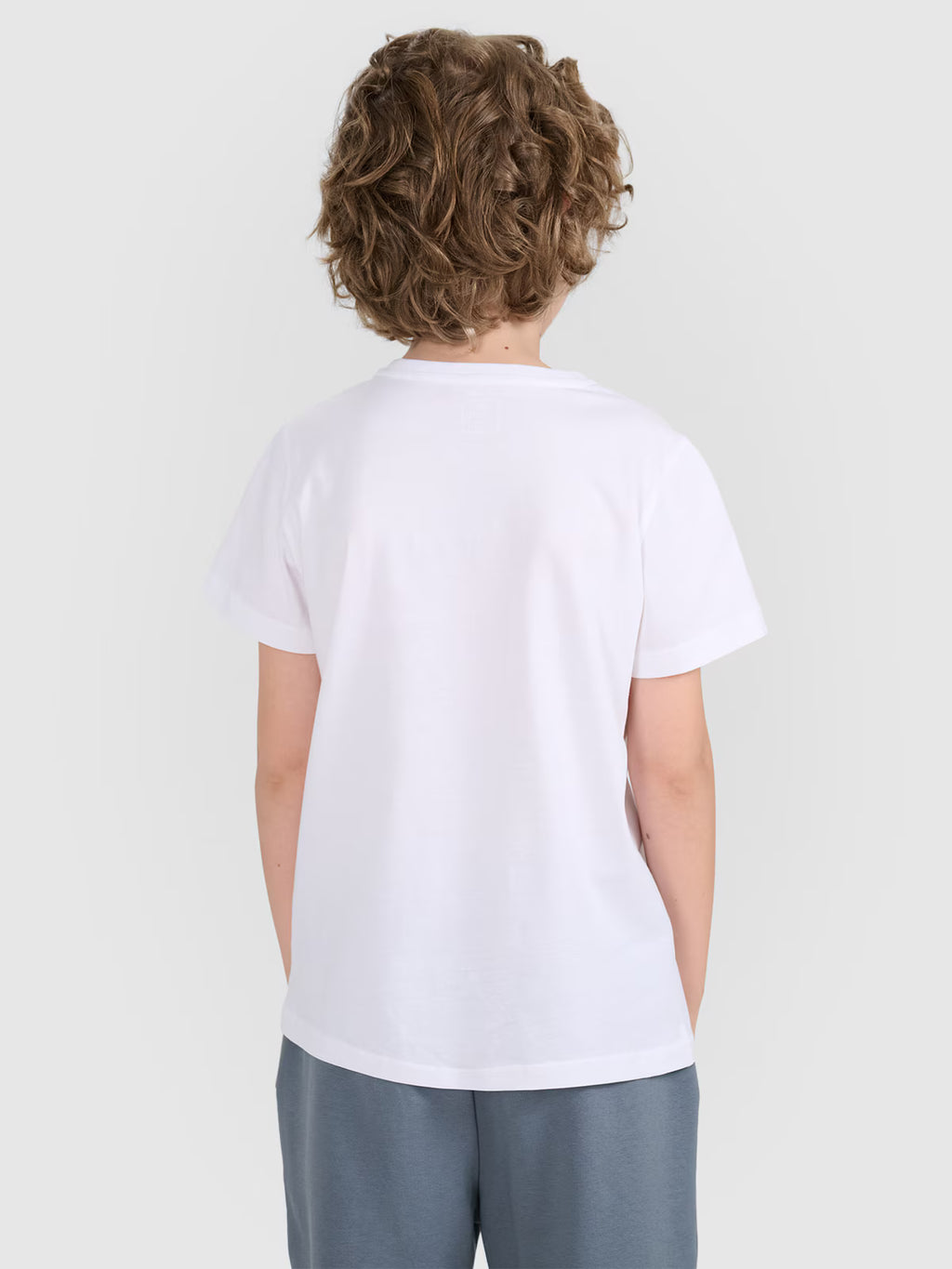 T-shirt regular gładki (2-pack) dziecięcy