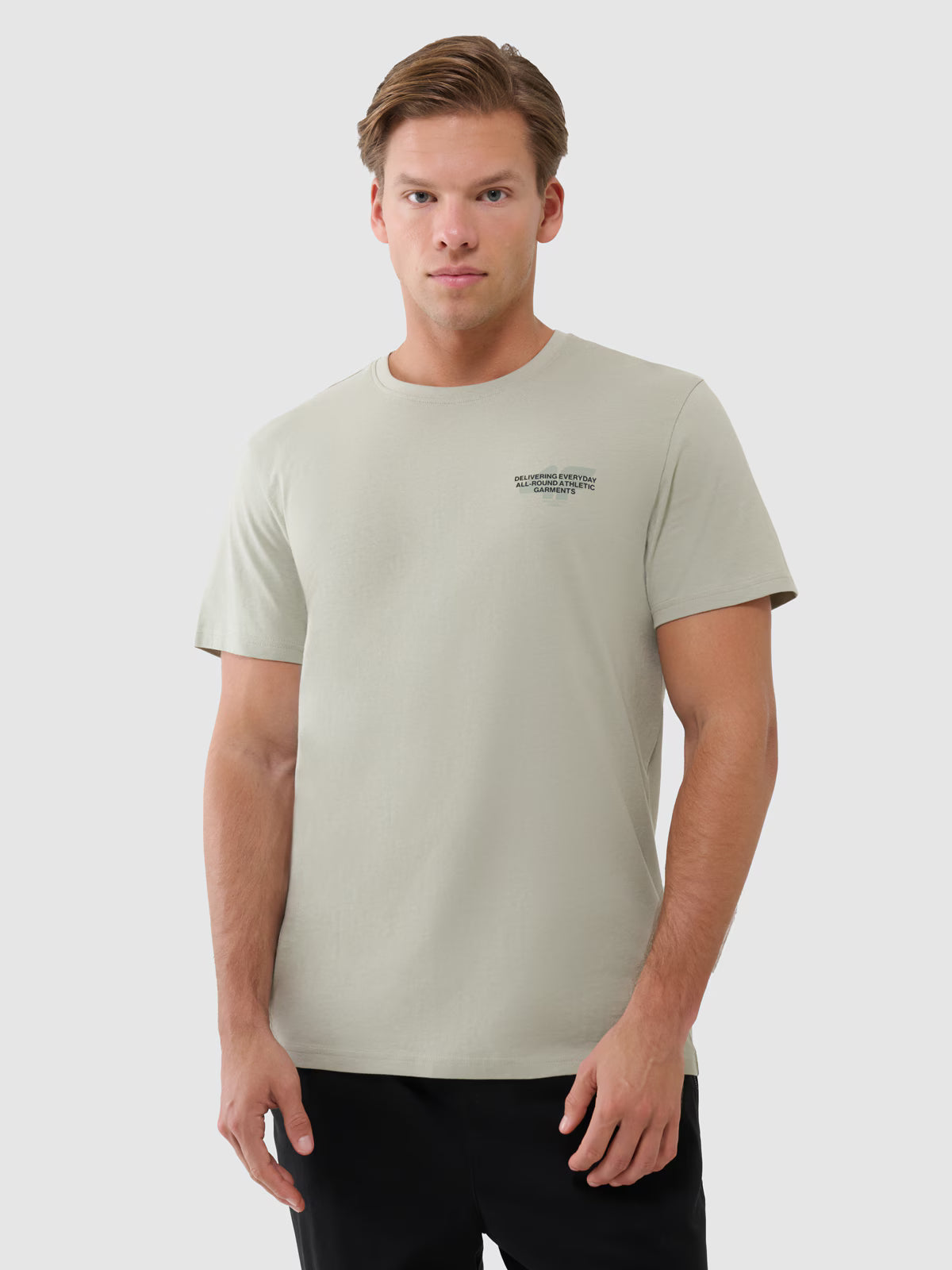 T-shirt regular z nadrukiem męski