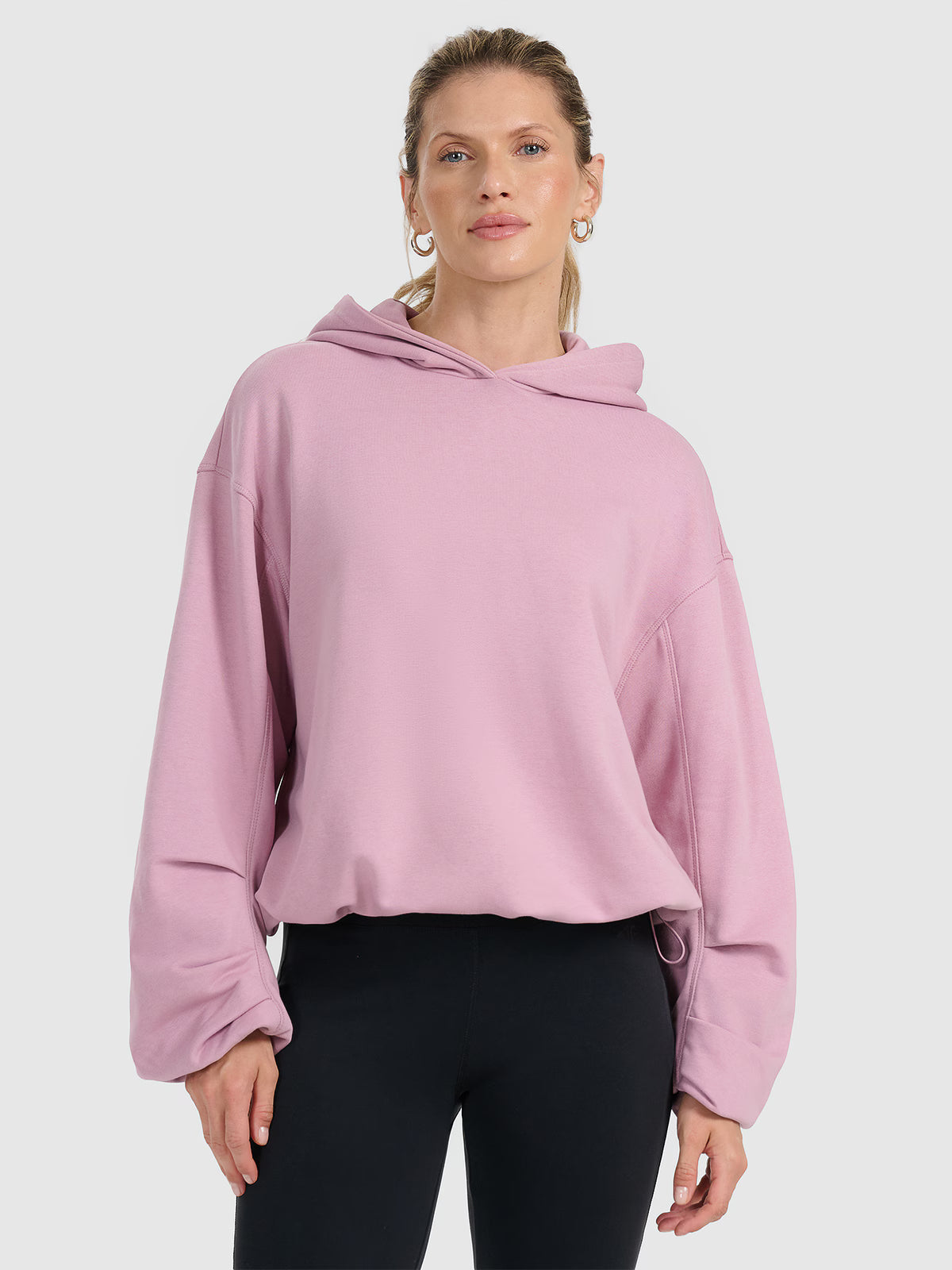 Bluza dresowa nierozpinana z kapturem damska