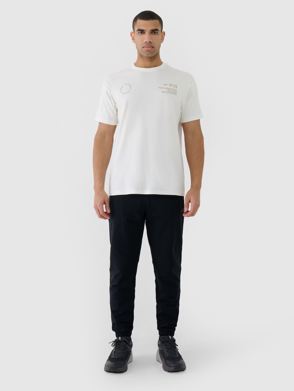 T-shirt oversize z nadrukiem męski
