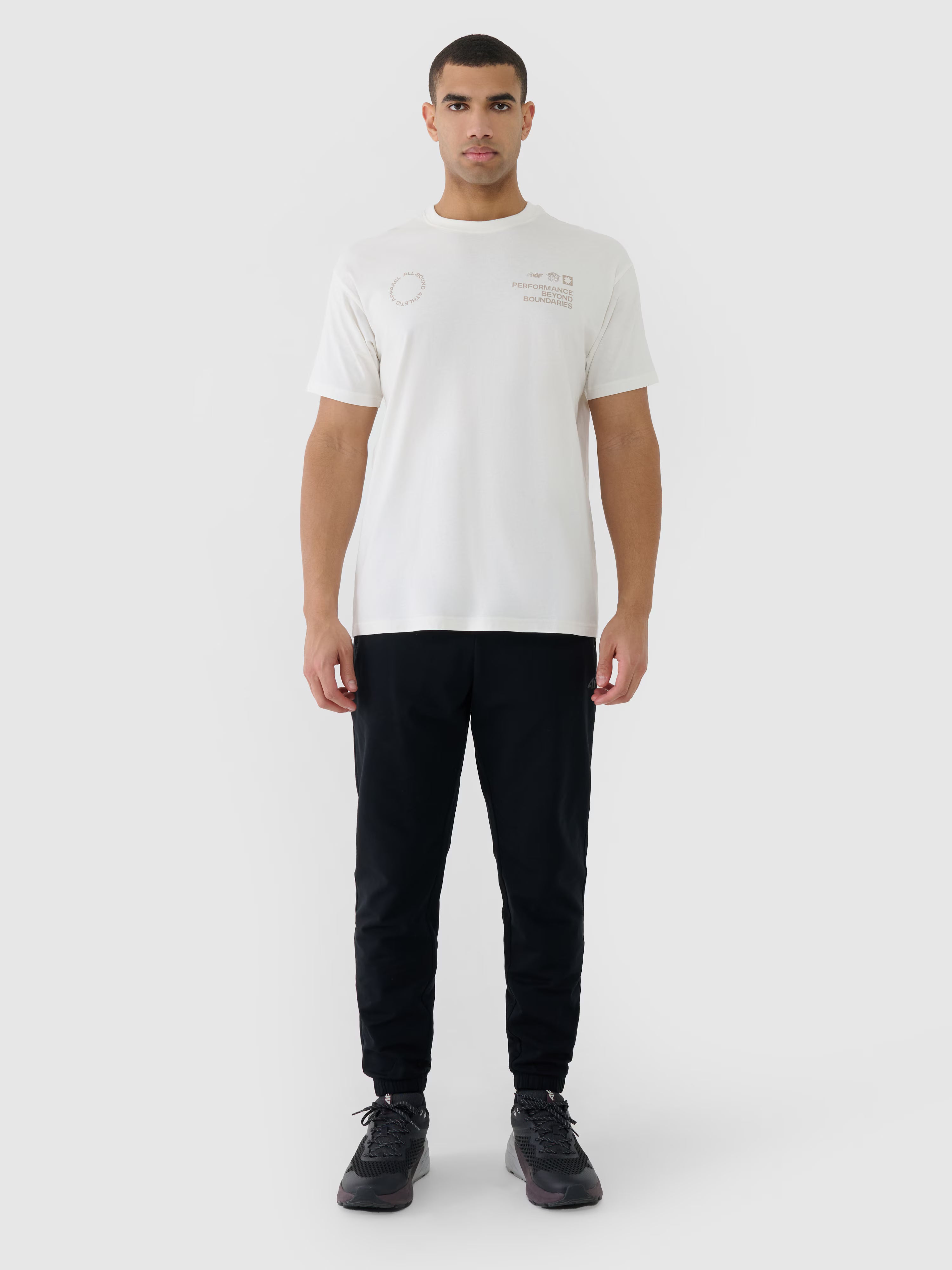 T-shirt oversize z nadrukiem męski