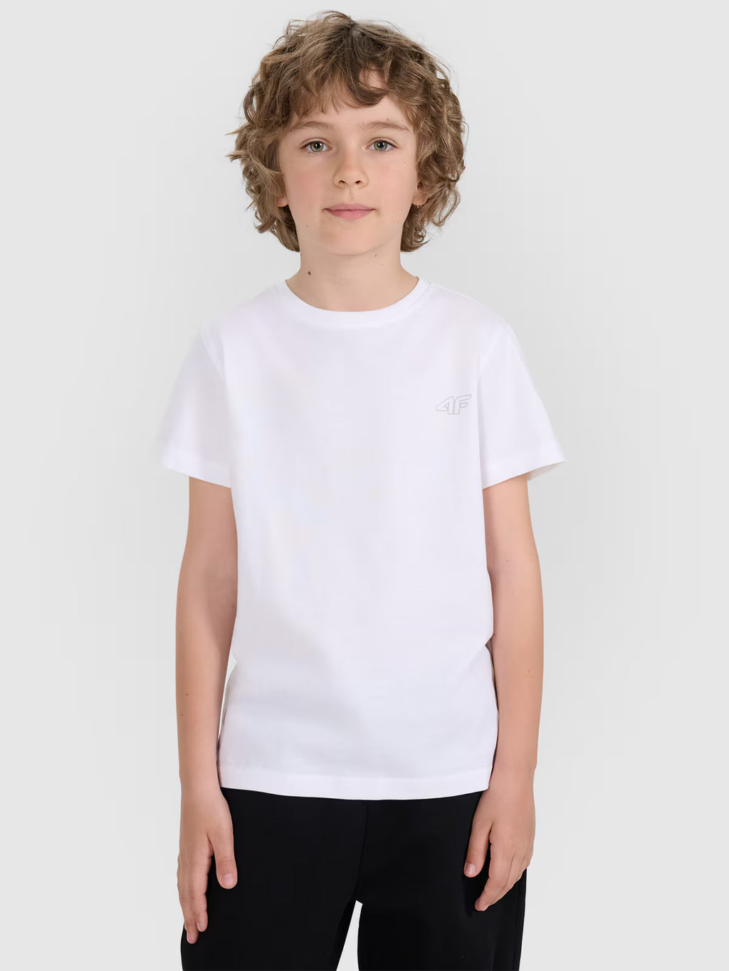 T-shirt regular gładki (2-pack) dziecięcy