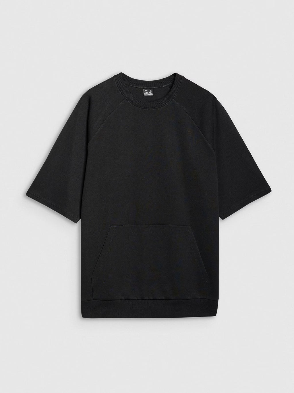 Bluza dresowa z krótkim rękawem bez kaptura męska
