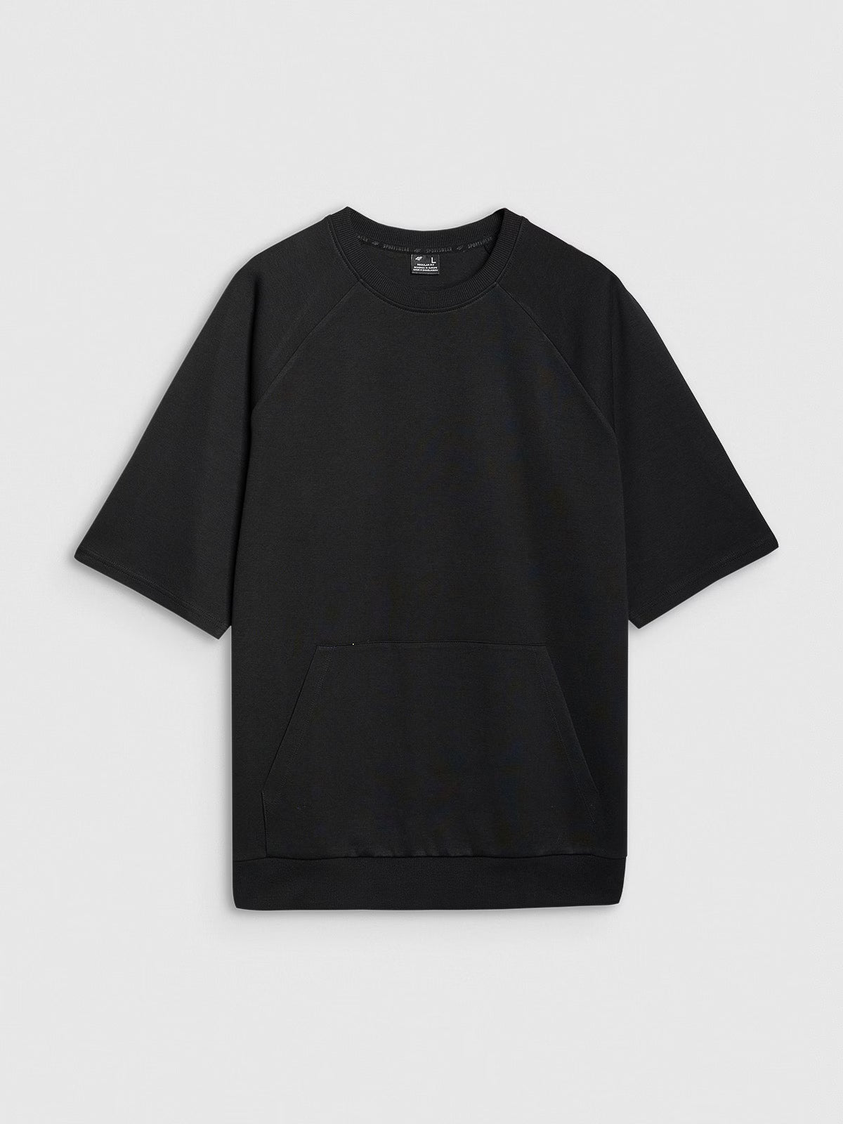 Bluza dresowa z krótkim rękawem bez kaptura męska