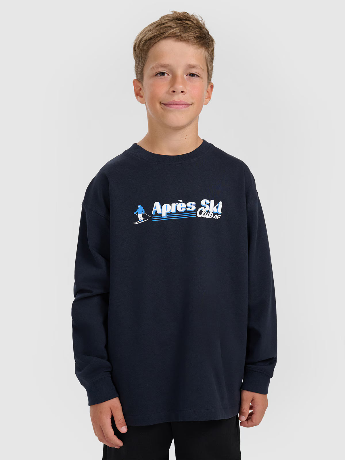 Longsleeve regular z nadrukiem chłopięcy