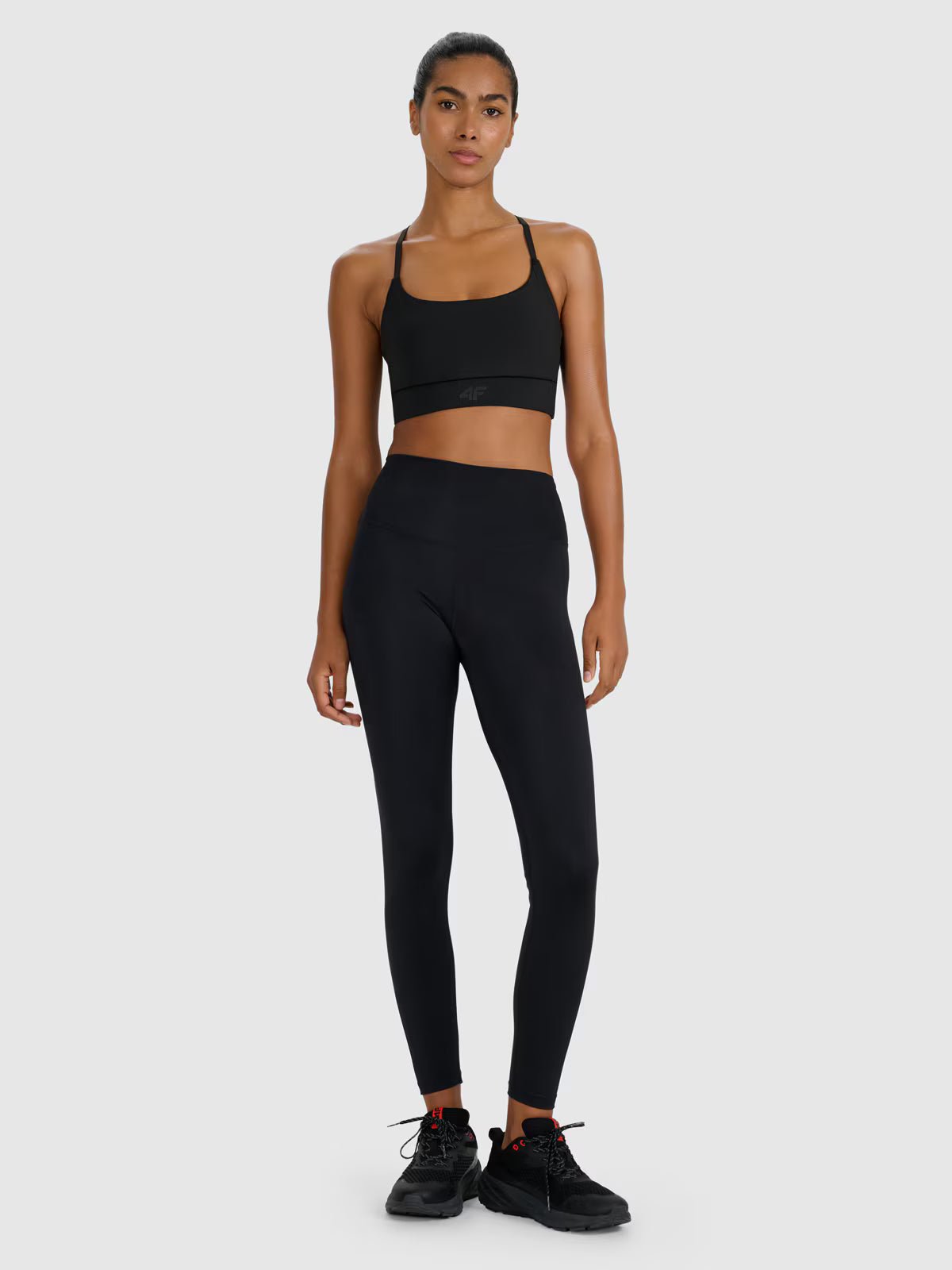 Legginsy treningowe z wysokim stanem damskie