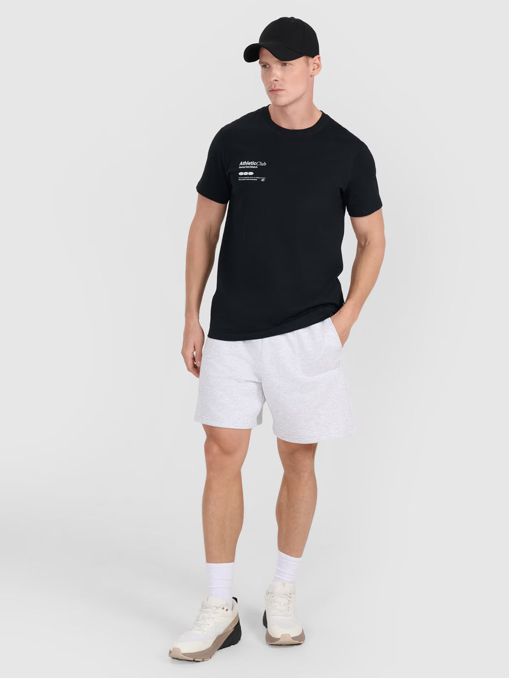 T-shirt regular z nadrukiem męski