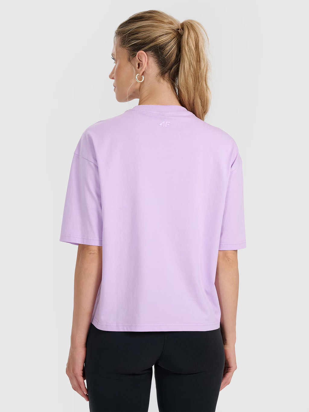 T-shirt oversize z nadrukiem damski