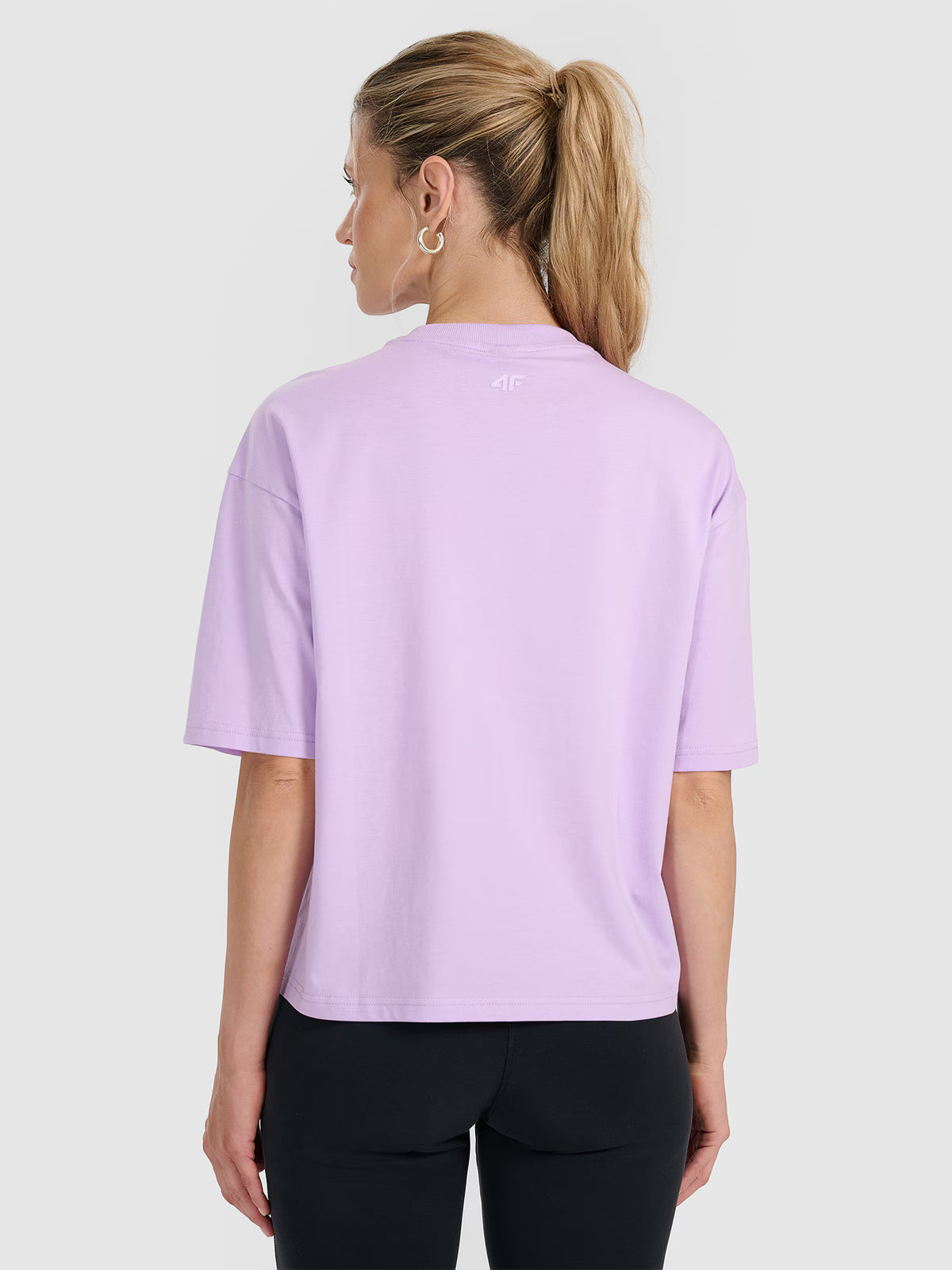 T-shirt oversize z nadrukiem damski