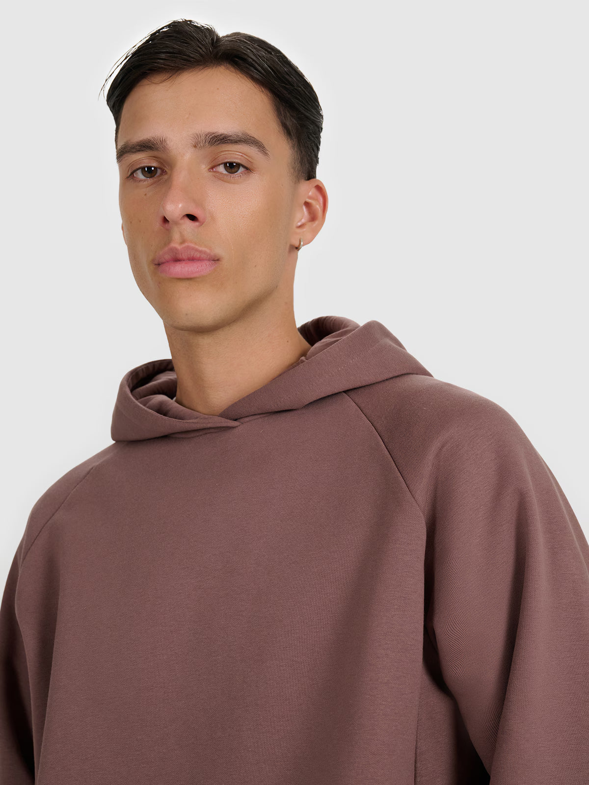 Bluza dresowa nierozpinana z kapturem męska