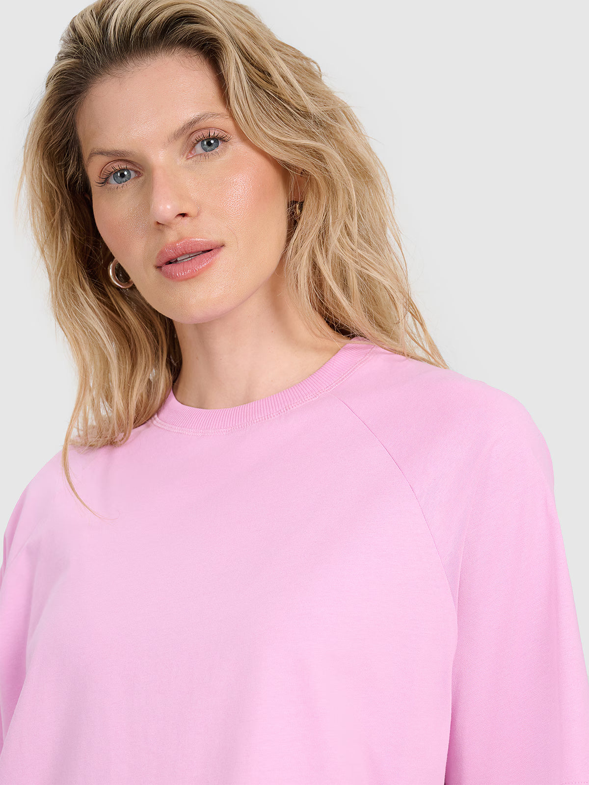 T-shirt oversize gładki damski