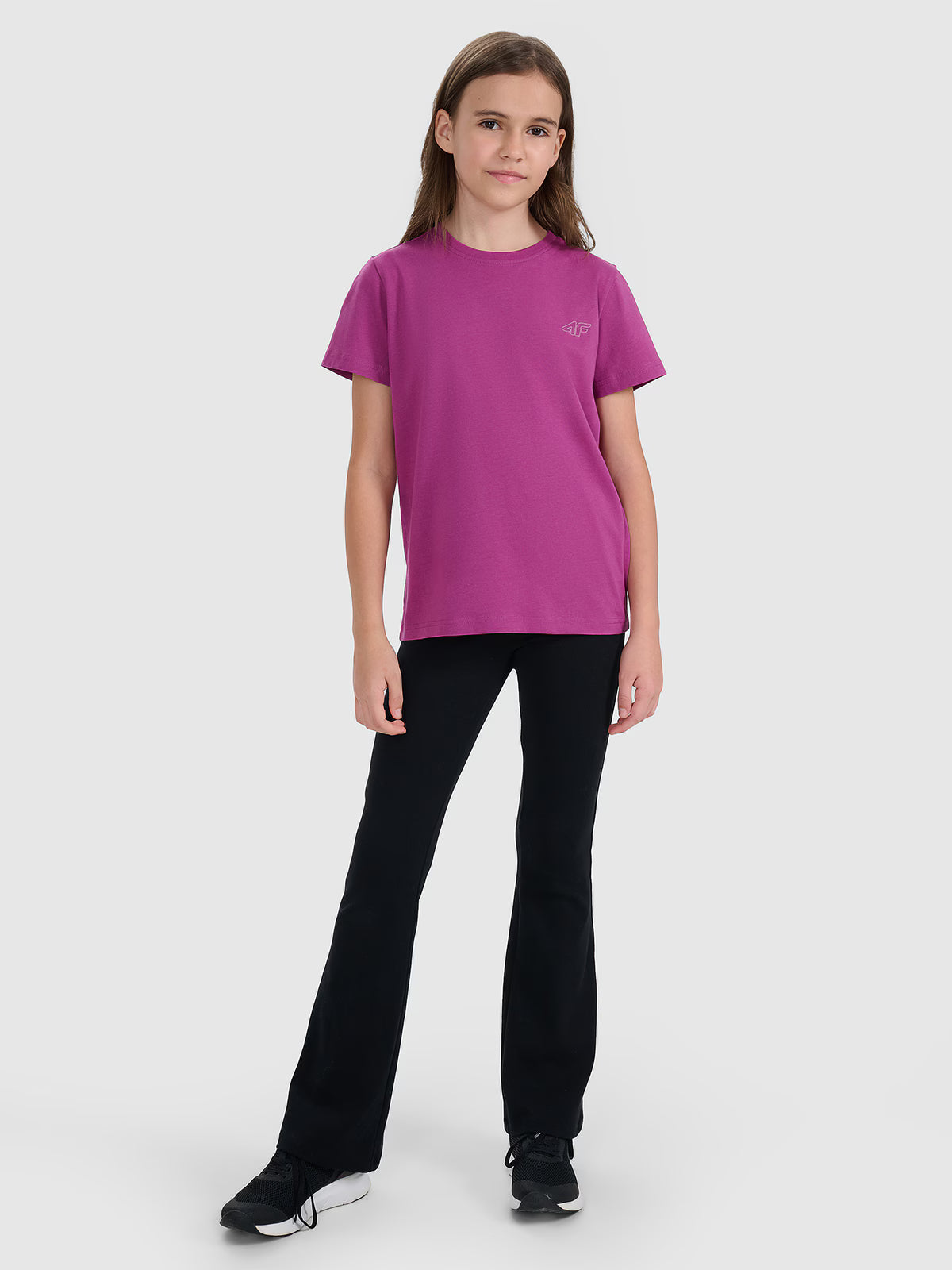T-shirt regular gładki (2-pack) dziecięcy