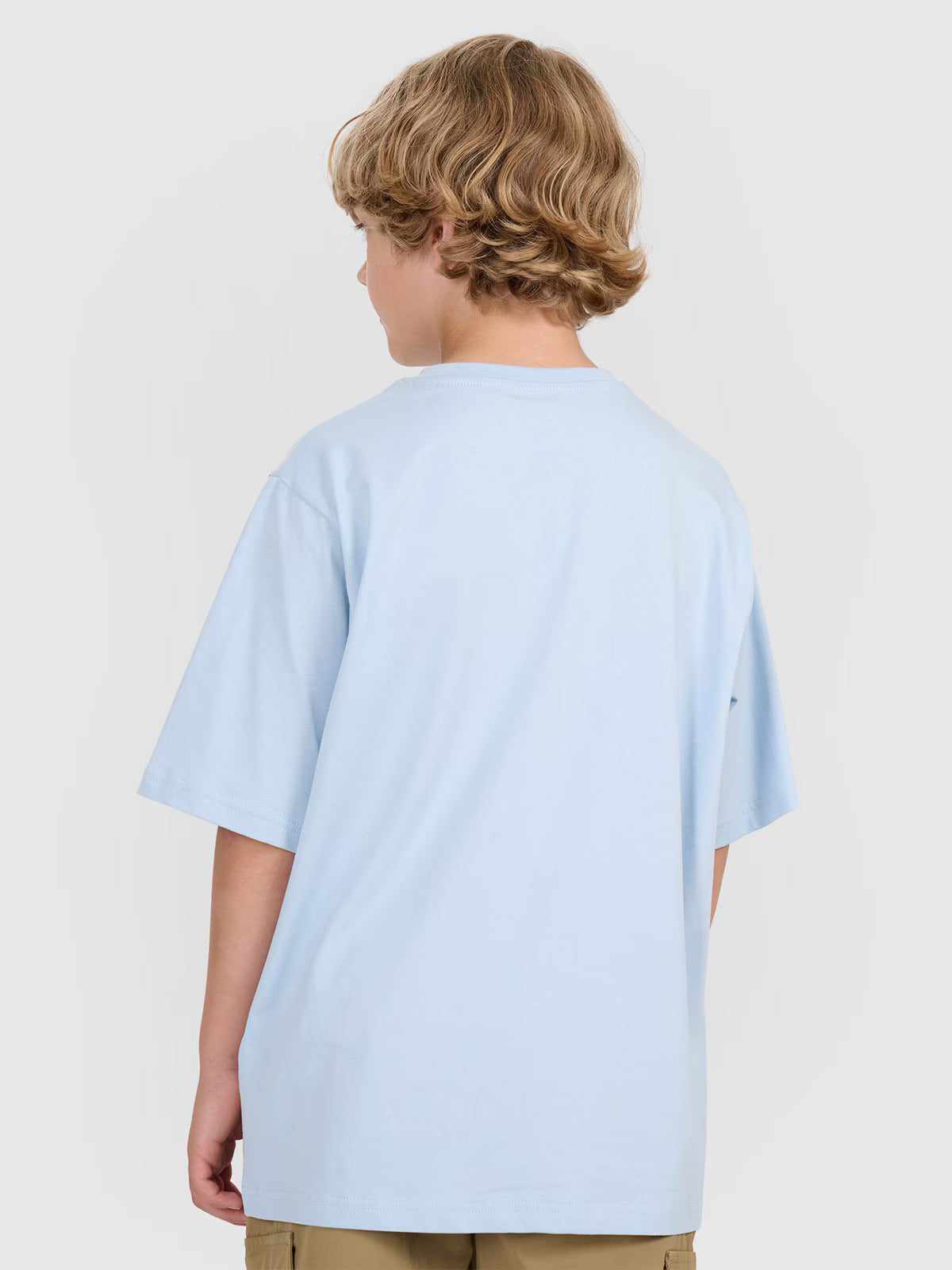T-shirt oversize z nadrukiem chłopięcy
